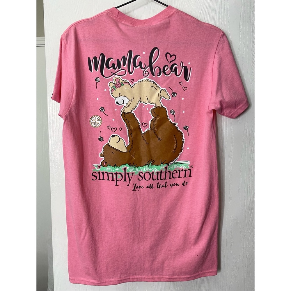 Simply Southern Mama Bear Pink T-Shirt